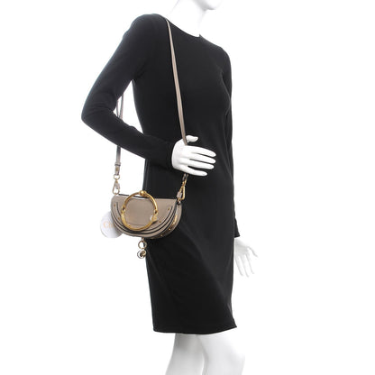 Chloe Calfskin Small Nile Bracelet Minaudiere Bag Motty Grey 2 of 8