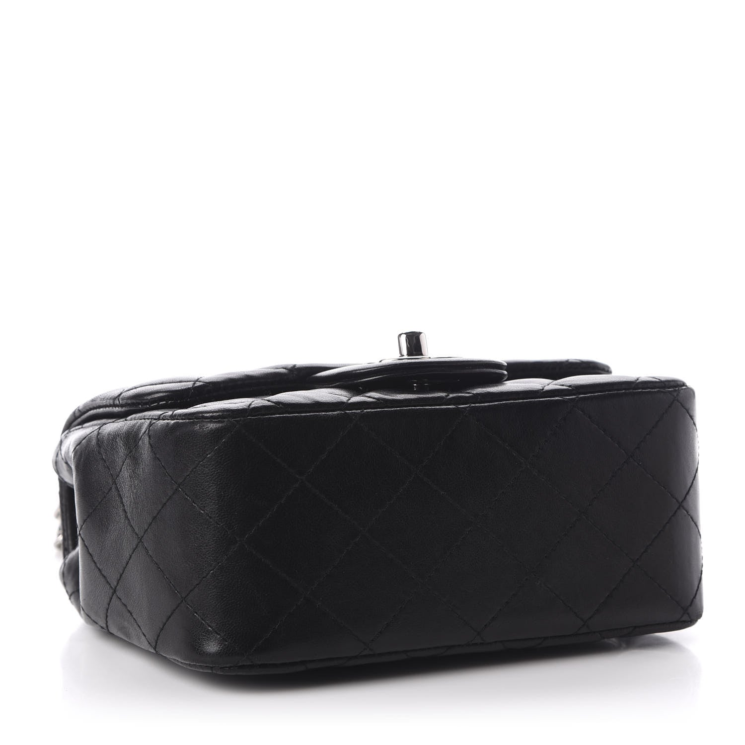 Chanel Lambskin Quilted Mini Square Flap Black 4 of 13