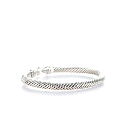 David Yurman Sterling Silver 18K Yellow Gold 5mm Cable Classic Buckle Bracelet 3 of 6