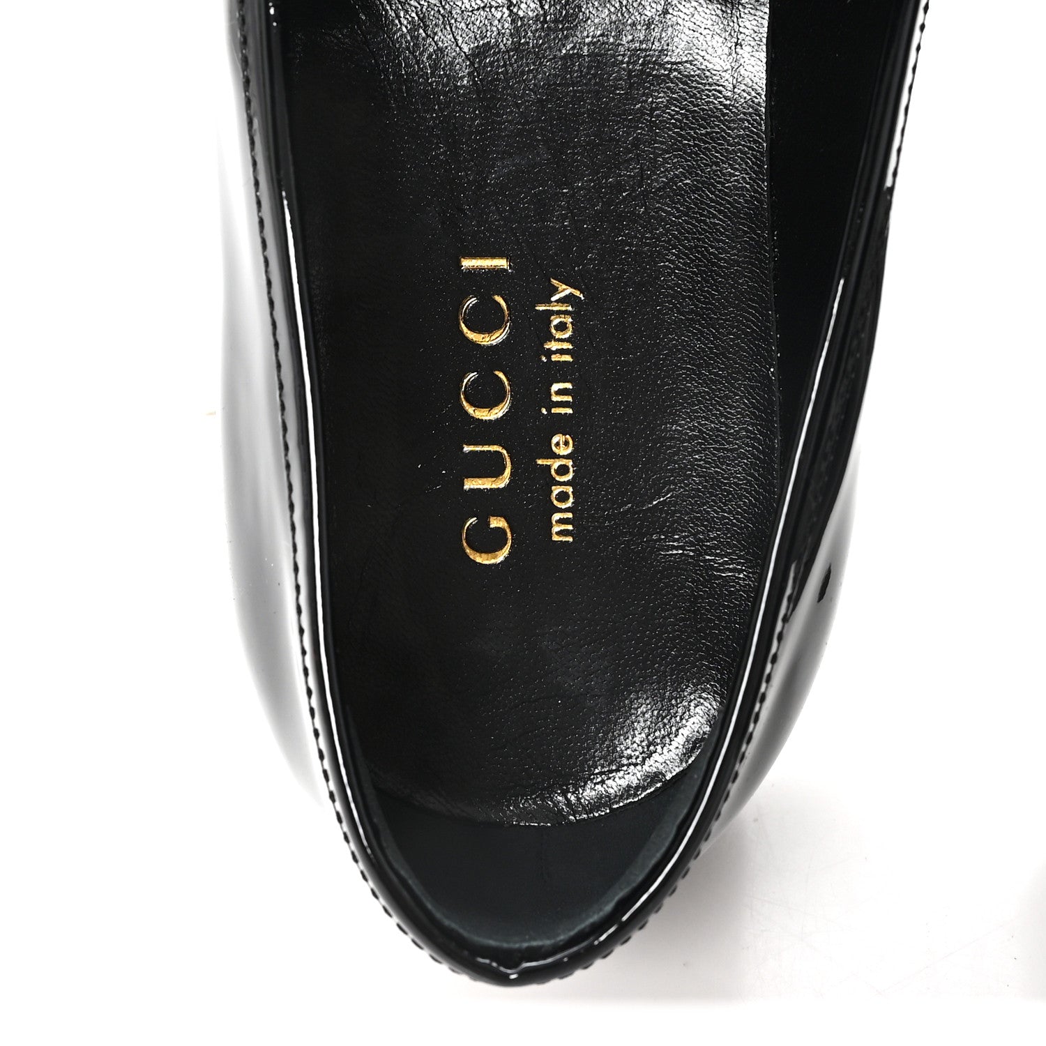 Gucci Patent Mens Jordaan Loafers 10 Black 8 of 8