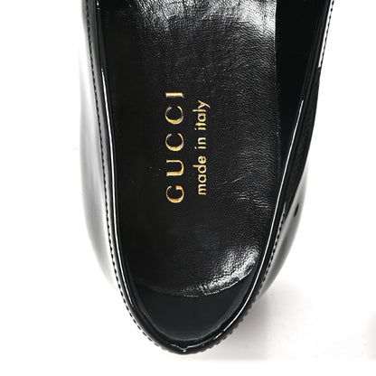 Gucci Patent Mens Jordaan Loafers 10 Black 8 of 8