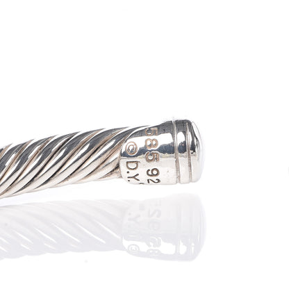 David Yurman Sterling Silver 14K Yellow Gold 5mm Cable Classics Single Station Bracelet 4 of 4