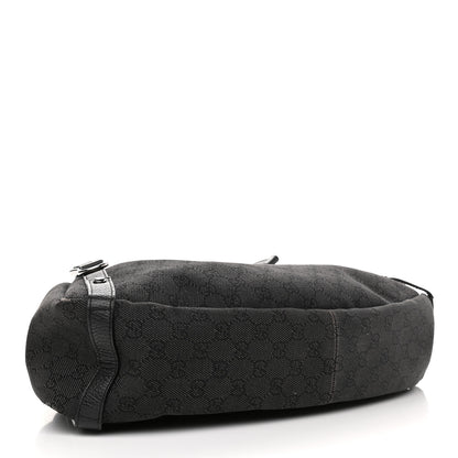 Gucci Monogram Denim Medium Abbey Shoulder Bag Black 4 of 12