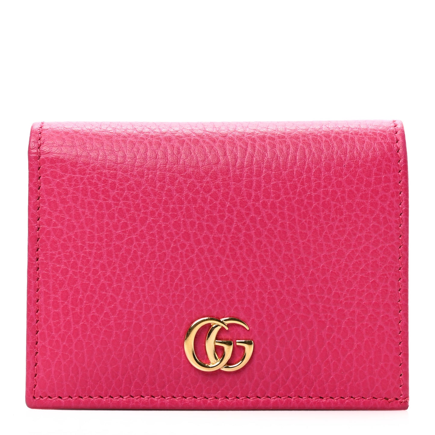Dollar Calfskin GG Marmont Card Case Box Pink
