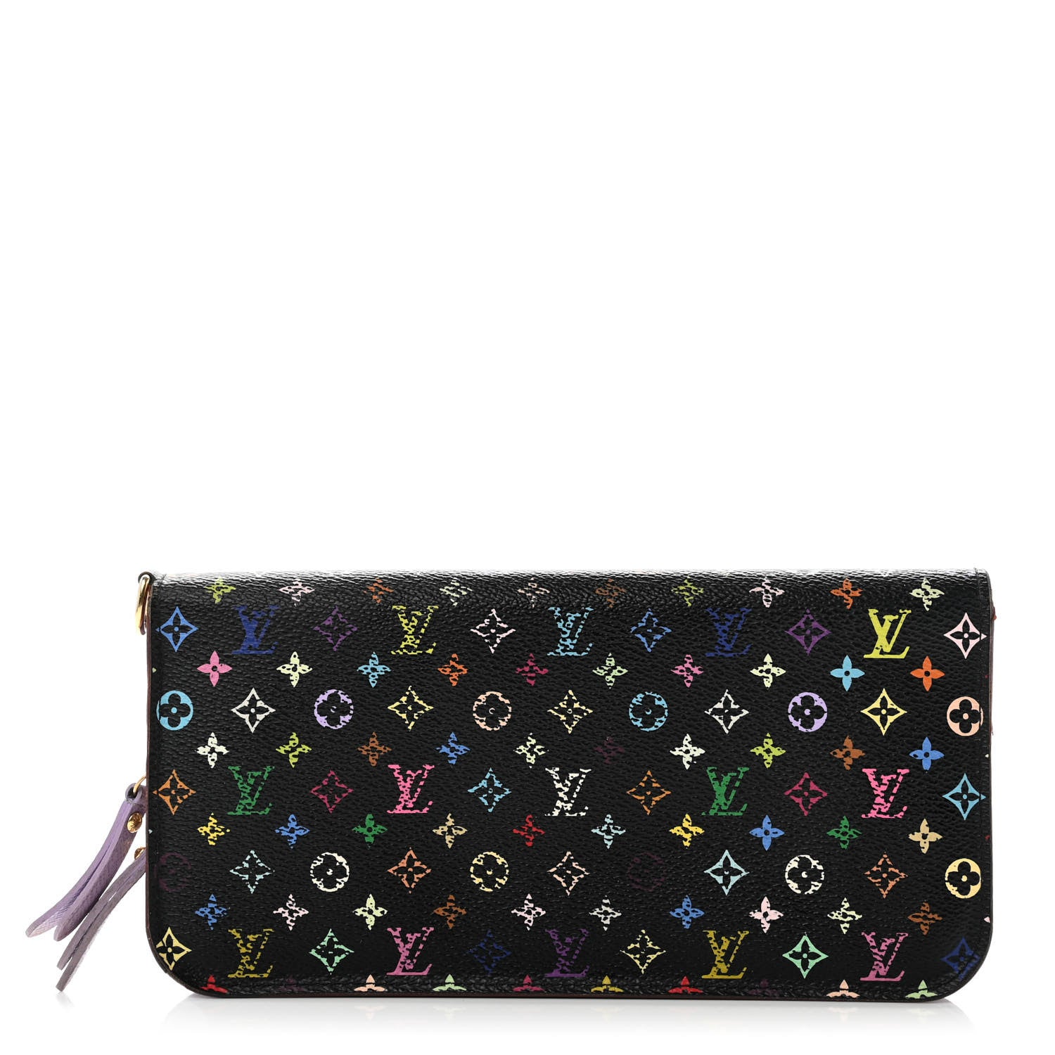 Louis Vuitton Monogram Multicolor Insolite Wallet Black Violet 1 of 10