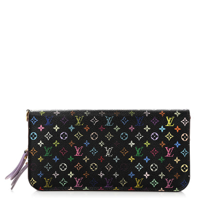 Louis Vuitton Monogram Multicolor Insolite Wallet Black Violet 1 of 10