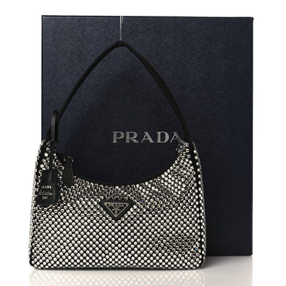 Prada Satin Crystal Mini Re-Edition 2000 Bag Cristal 9 of 9