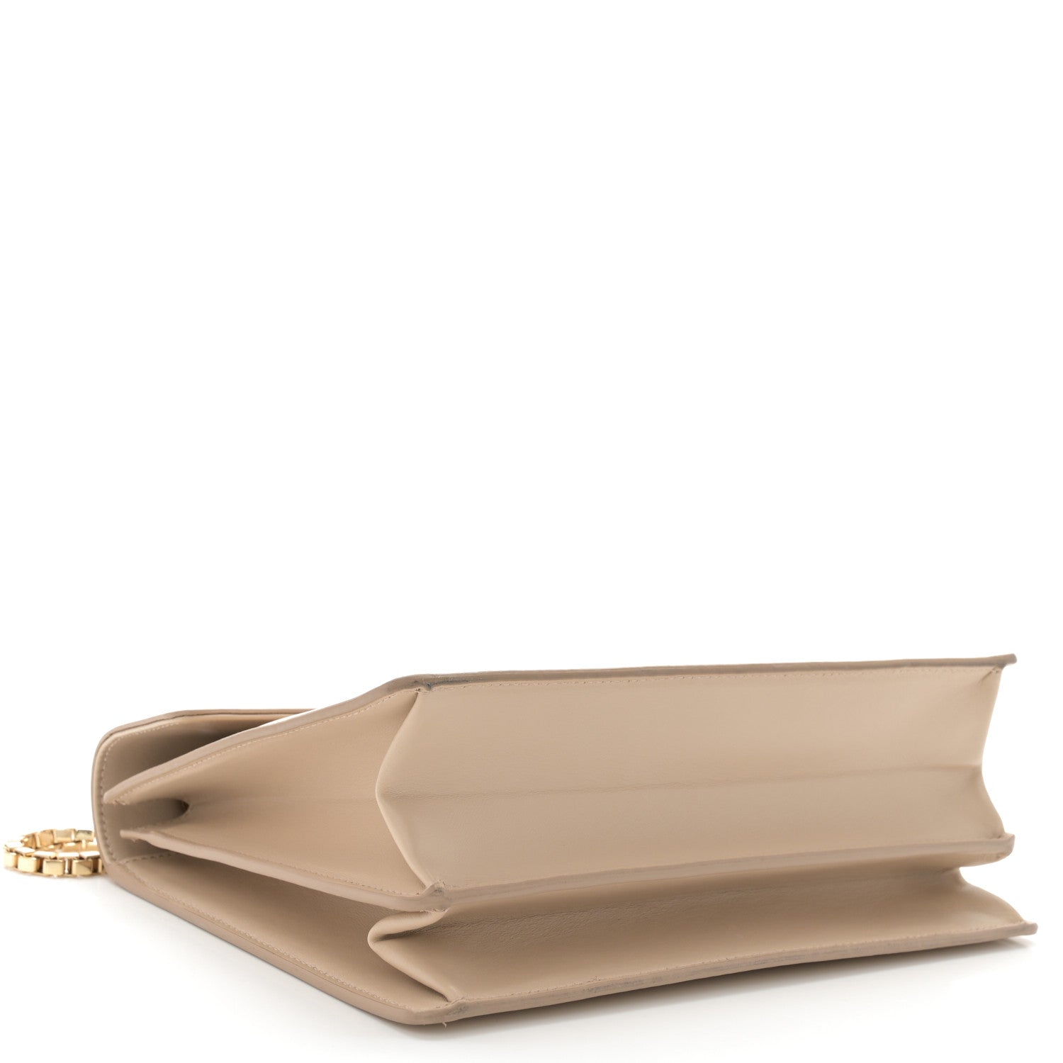 Salvatore Ferragamo Calfskin Thalia Flap Shoulder Bag Macadamia 4 of 14