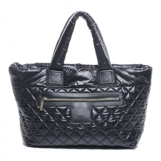 Nylon Coco Cocoon Large Tote Black