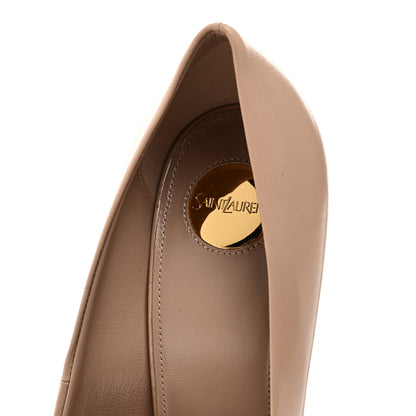 Saint Laurent Calfskin Elysee Pump 39.5 Beige 9 of 9