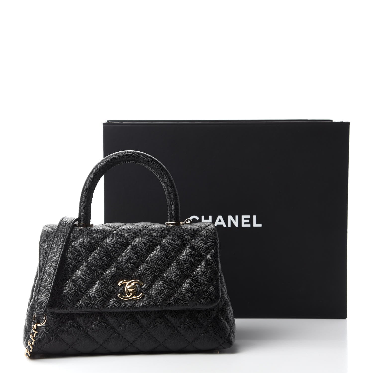 Chanel Caviar Quilted Mini Coco Handle Flap Black 11 of 11