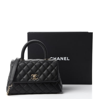 Chanel Caviar Quilted Mini Coco Handle Flap Black 11 of 11