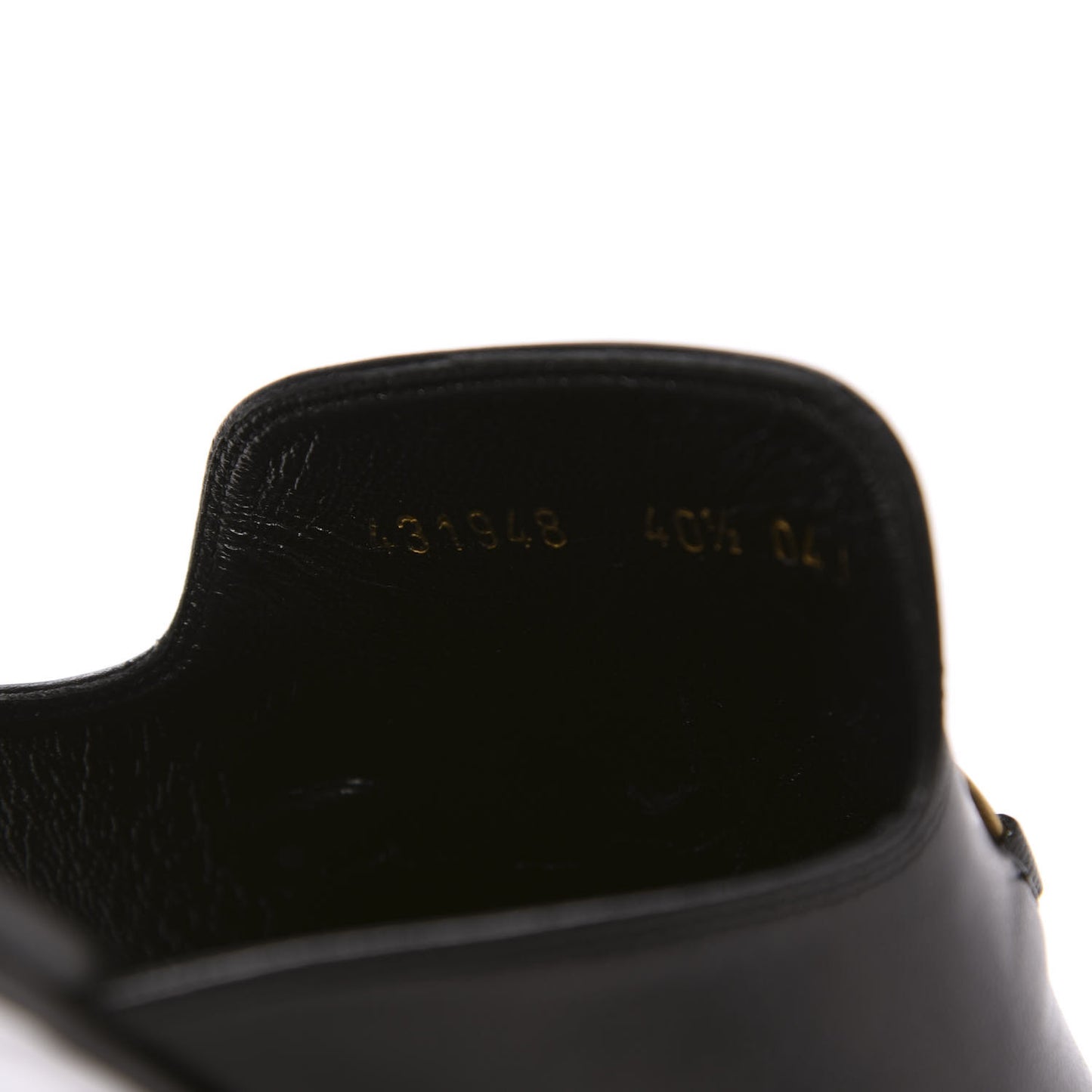 Malaga Kid Horsebit Slide Sandals 40.5 Black