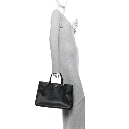 Prada Saffiano Lux Large Tote Black 2 of 10