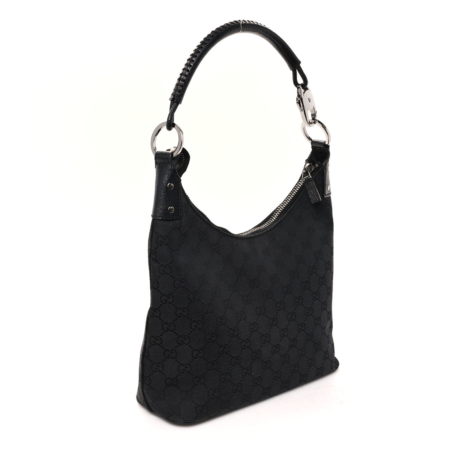 Gucci Monogram GG Signature Shoulder Bag Black 3 of 11