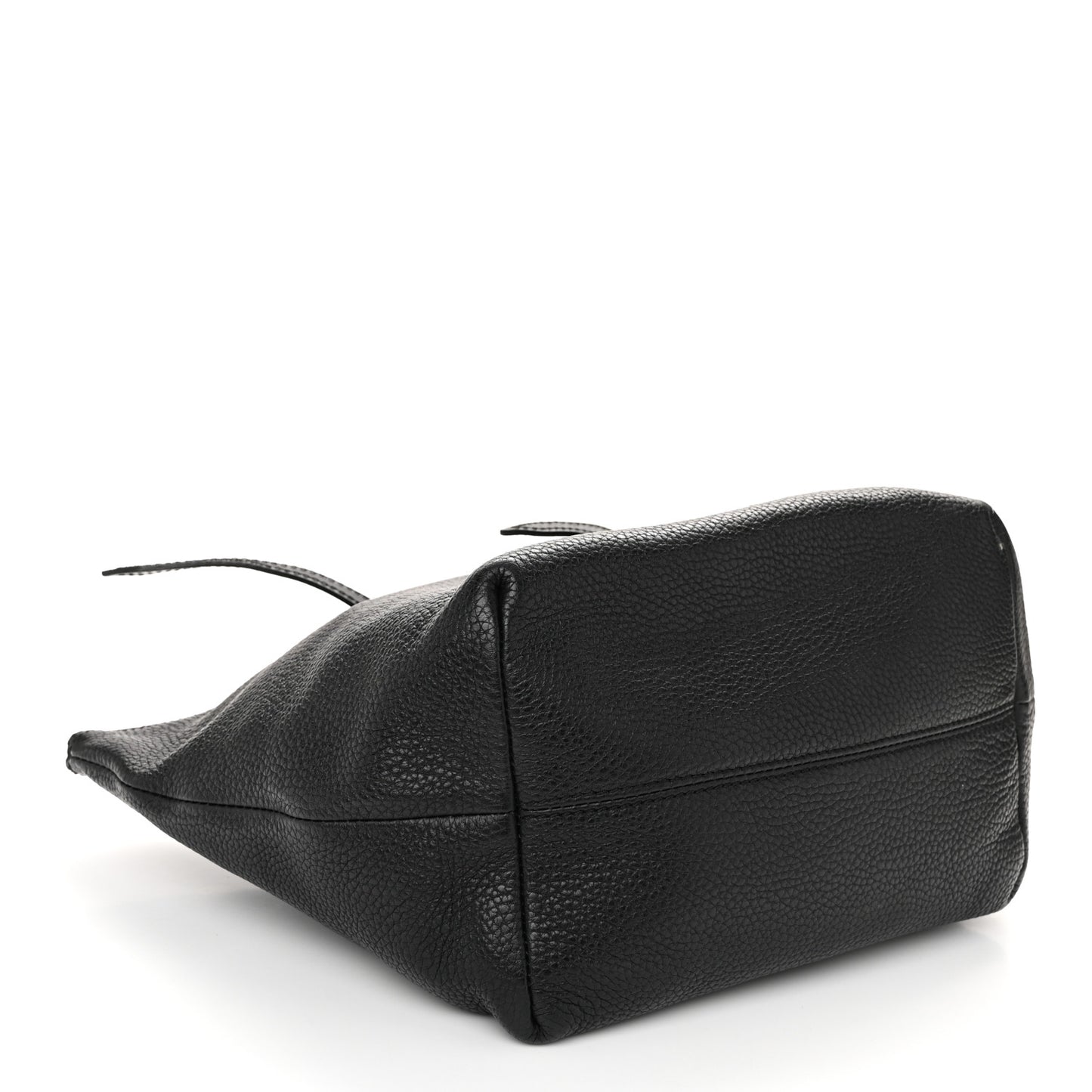 London Grainy Calfskin Small Salisbury Tote Black