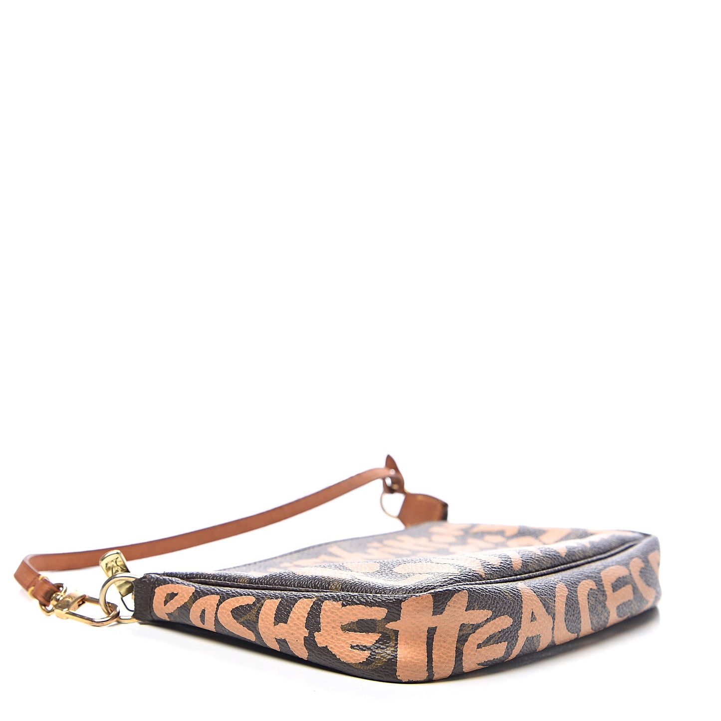 Monogram Graffiti Pochette Accessories Peach