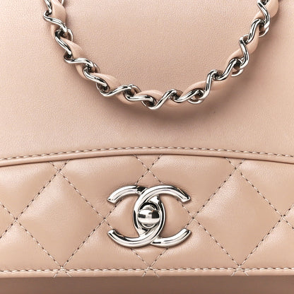 Chanel Calfskin Small Tramezzo Flap Beige 10 of 15