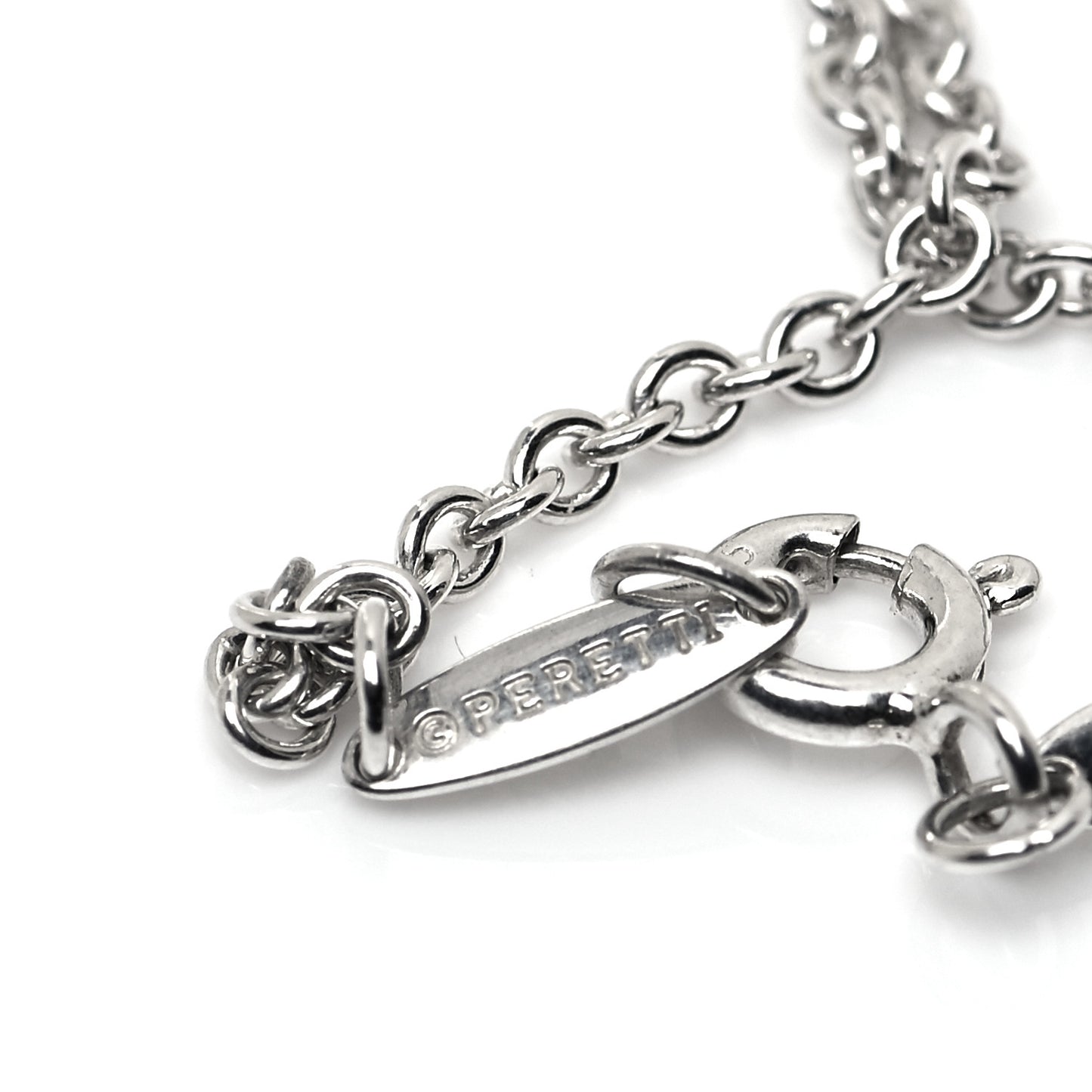 Sterling Silver Elsa Peretti Round Disc Charm Bracelet