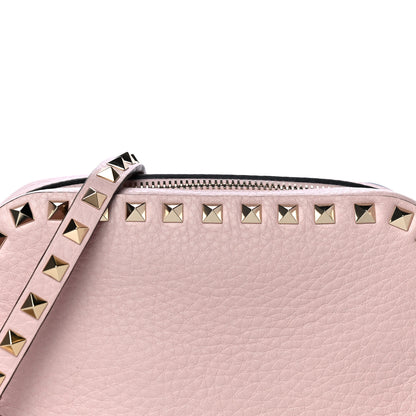 Valentino Garavani Pebbled Calfskin Rockstud Camera Crossbody Bag Water Rose 10 of 10