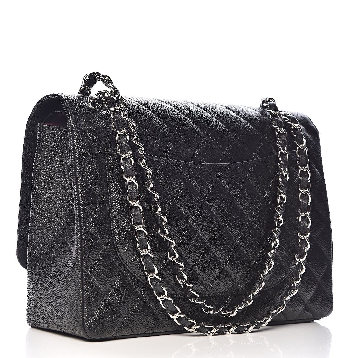 Chanel Caviar Quilted Maxi Double Flap Black 3 of 12