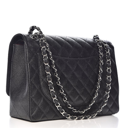 Chanel Caviar Quilted Maxi Double Flap Black 3 of 12