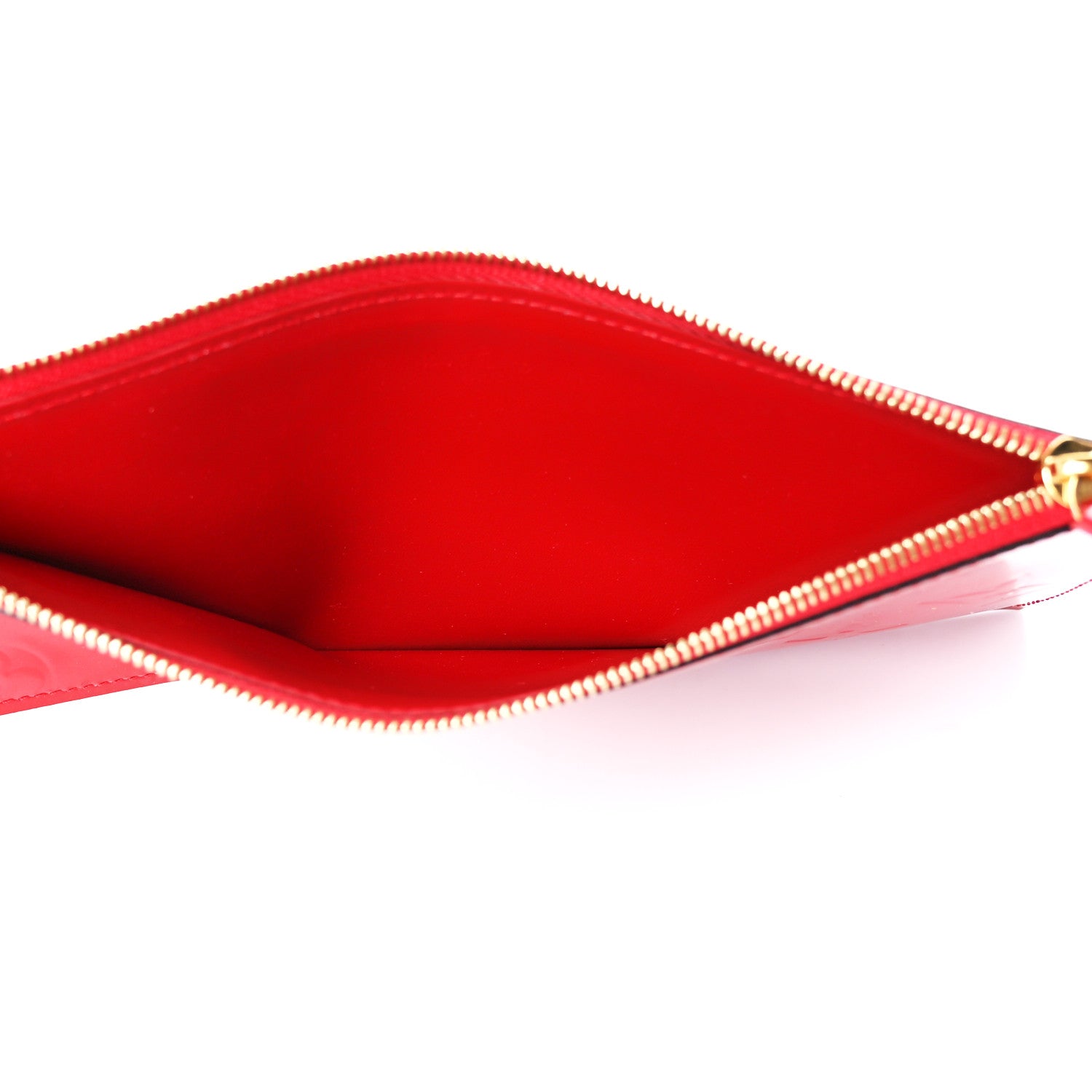 Louis Vuitton Vernis Felicie Pochette Chain Wallet Cherry 6 of 14