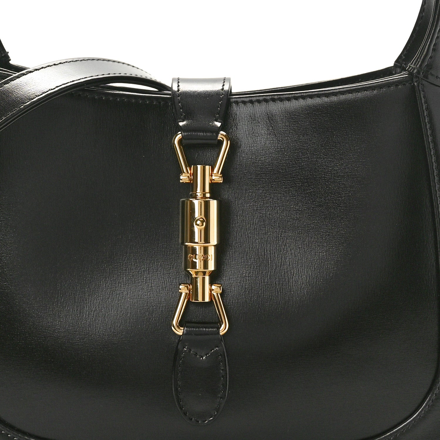 Gucci Boarded Dyana Lux Calfskin Small Jackie 1961 Hobo Black 8 of 10
