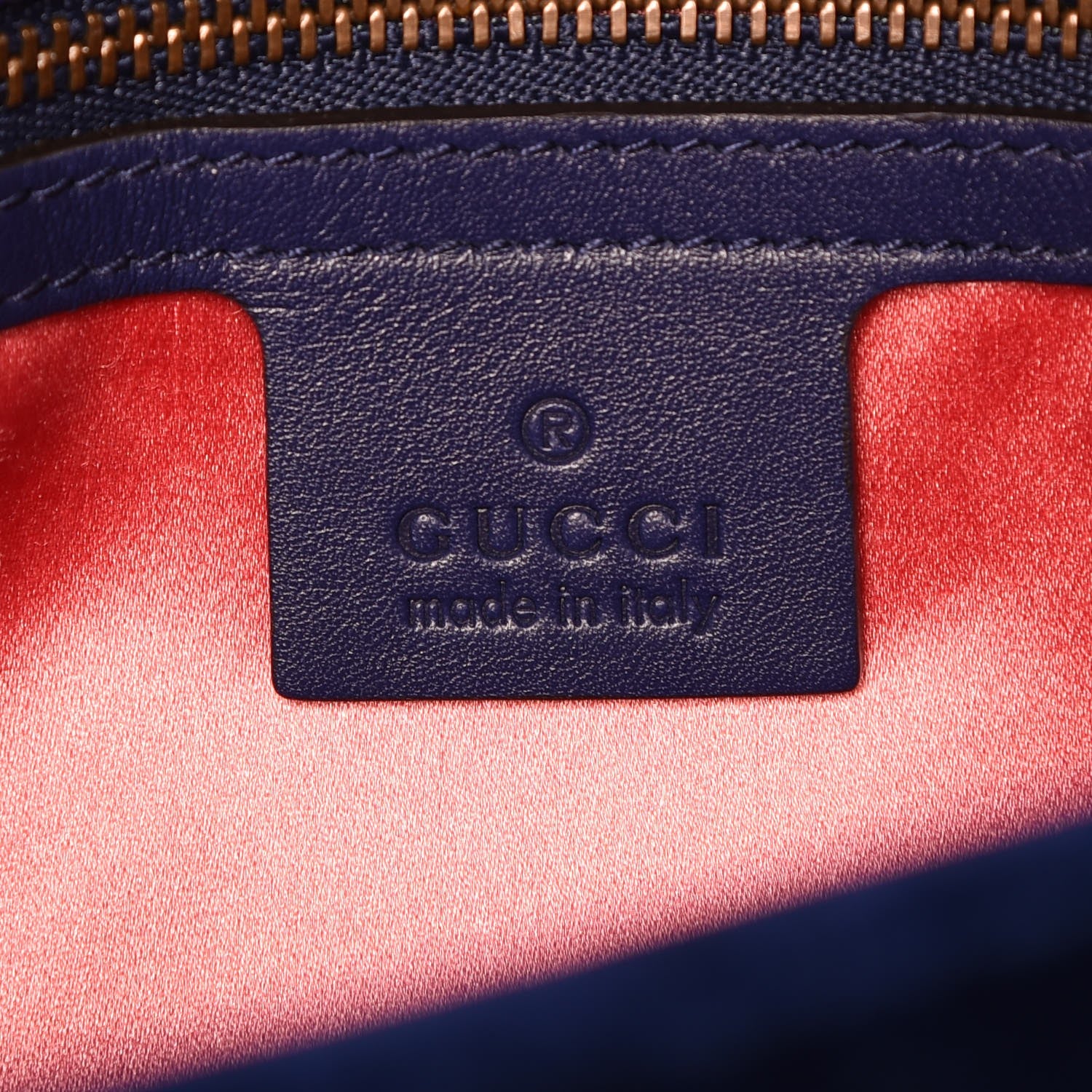Gucci Velvet Matelasse Medium GG Marmont Shoulder Bag Cobalt Blue 7 of 8