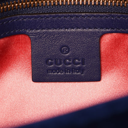 Gucci Velvet Matelasse Medium GG Marmont Shoulder Bag Cobalt Blue 7 of 8