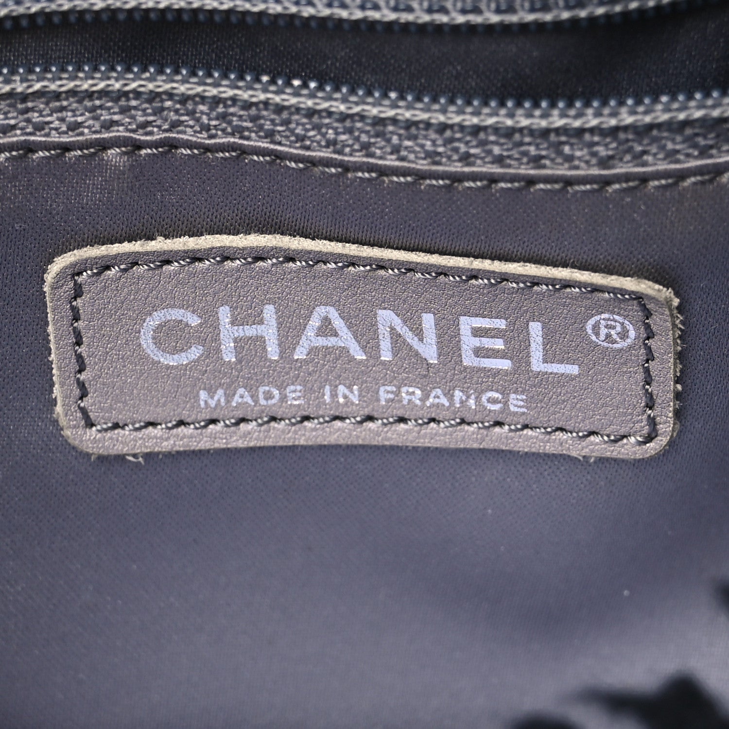 Chanel Vinyl Quilted Funny Tweed Tote Black 6 of 10