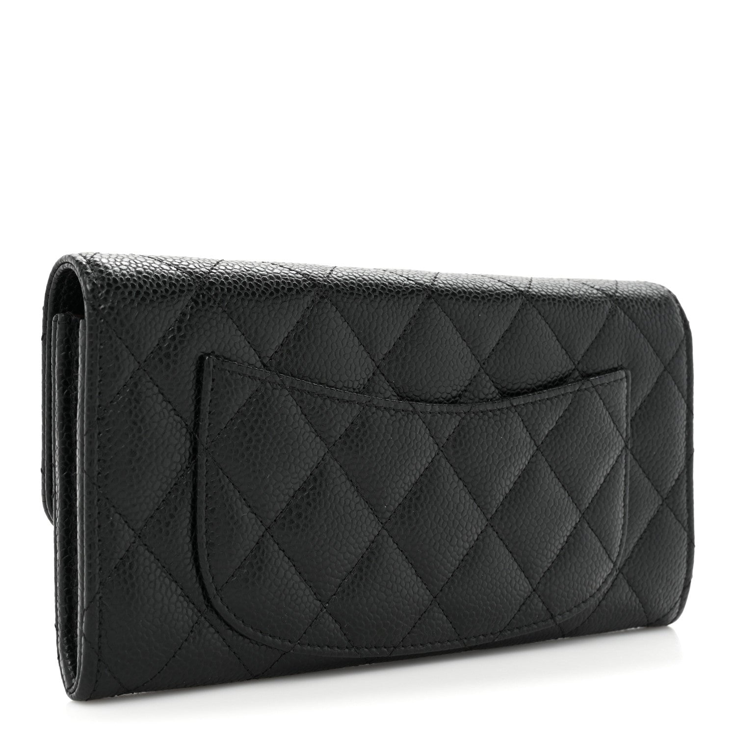 Chanel Caviar Quilted Large Flap Wallet Black 3 of 18