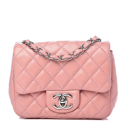 Chanel Lambskin Quilted Mini Square Flap Pink 1 of 13