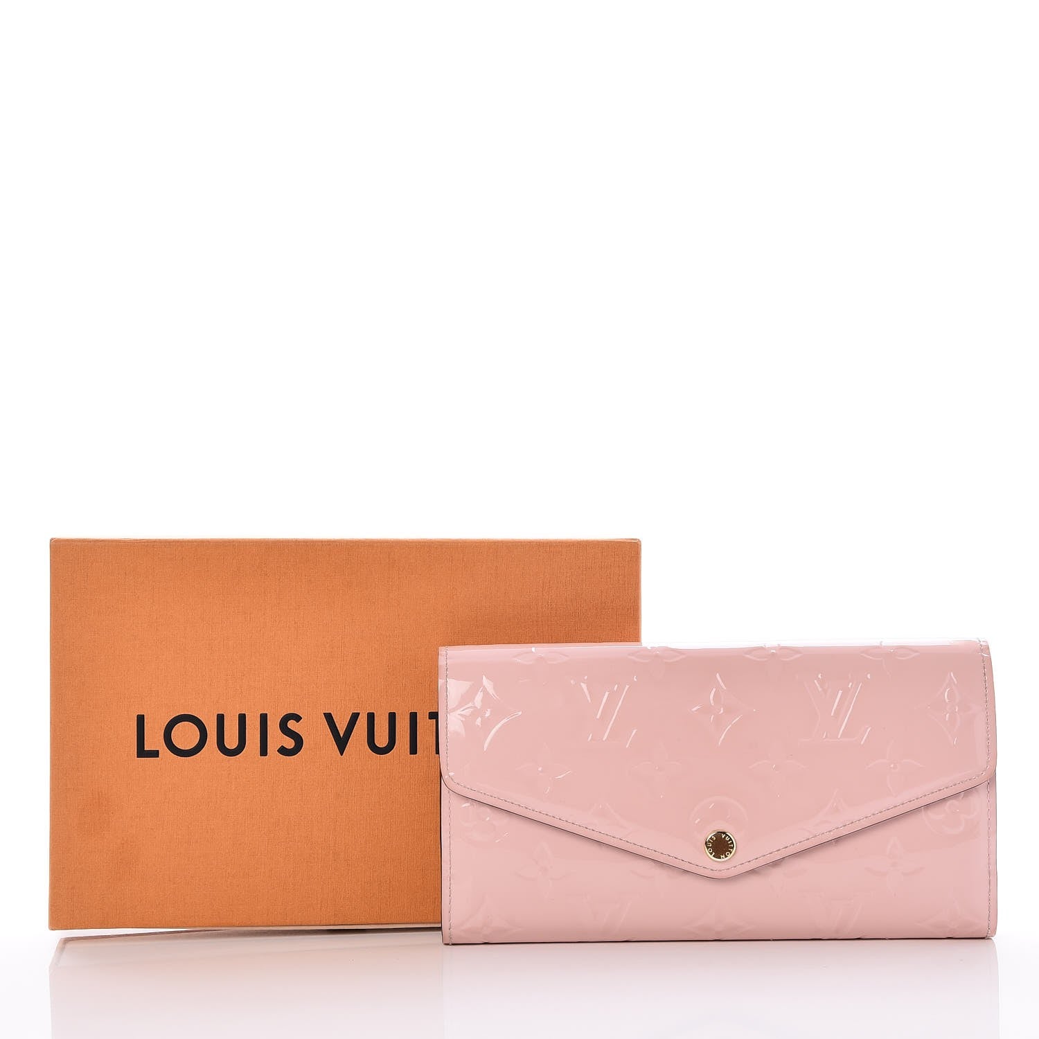 Louis Vuitton Vernis Sarah Wallet NM Rose Ballerine 7 of 7