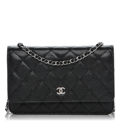 Chanel Caviar Quilted Wallet On Chain WOC Black 1 of 8