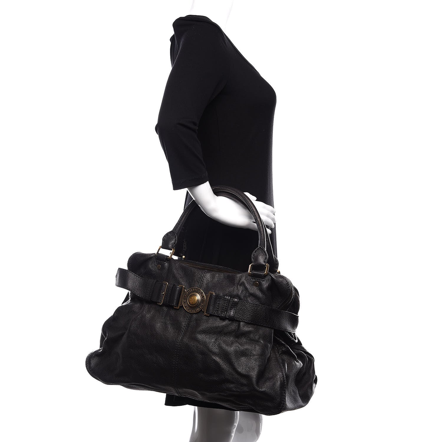 Burberry Buffalo Lambeth Tote Black 2 of 13