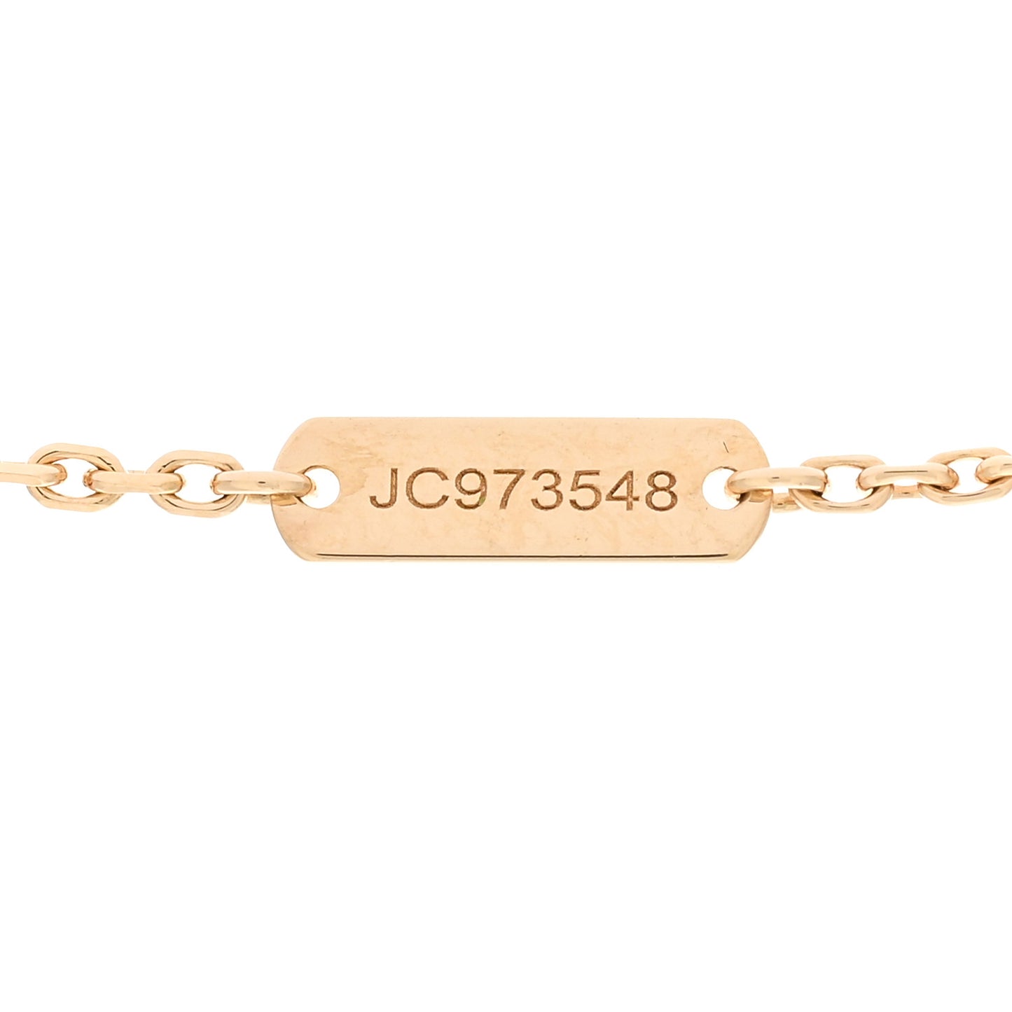 18K Yellow Gold Diamond Vintage Alhambra Pendant Necklace
