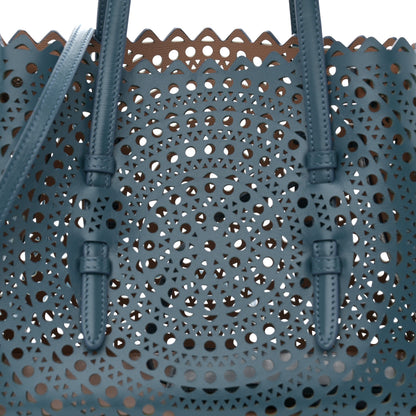 Alaia Calfskin Vienne Mina 25 Bag Bleu Ardoise 8 of 10