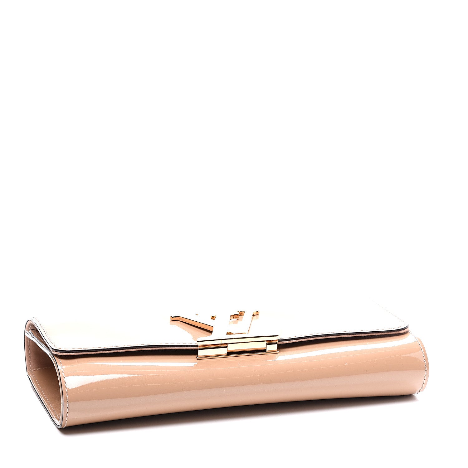Louis Vuitton Patent Louise Clutch Nude 3 of 9