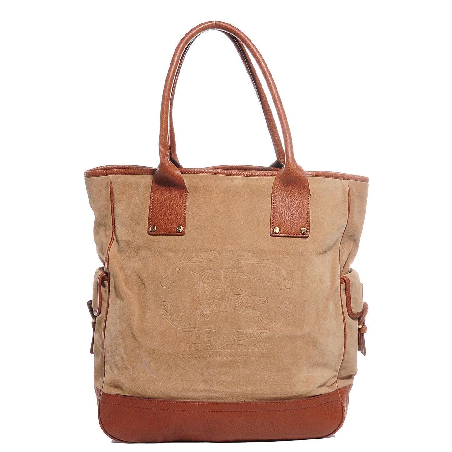 Suede Logo Tote