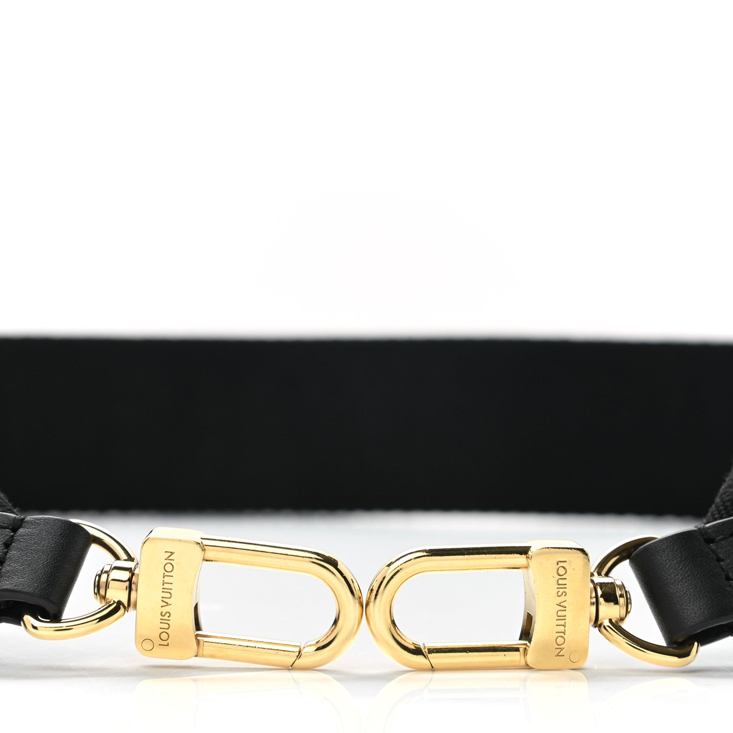 Louis Vuitton Canvas Adjustable Speedy 22 Bandouliere Shoulder Strap Black 3 of 3