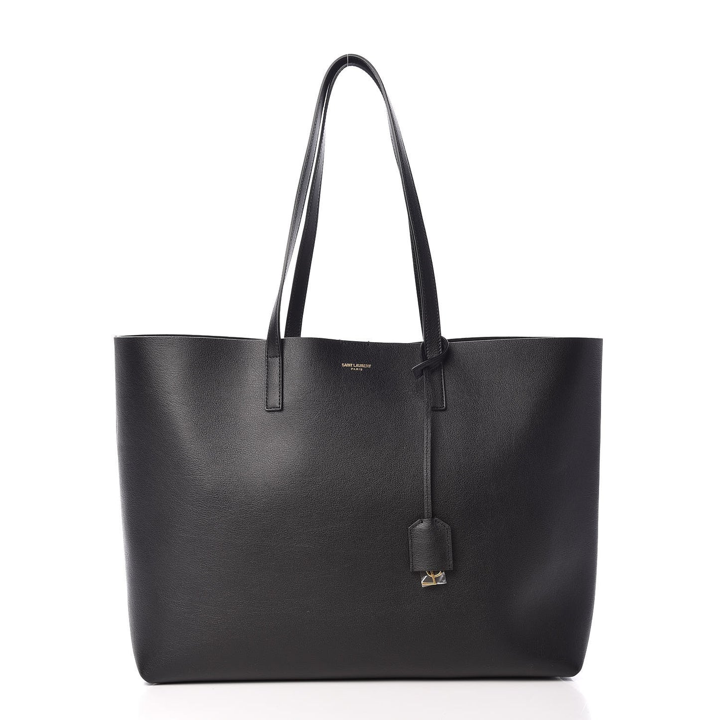 Calfskin Large Shopping Tote Black