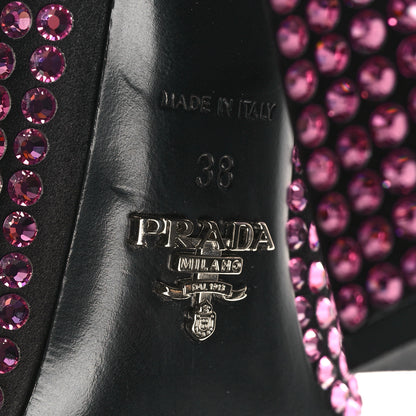 Prada Satin Crystal 85mm Pumps 38 Rosa 6 of 8