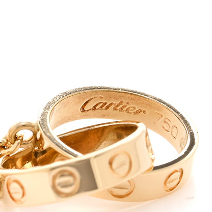 Cartier 18K Yellow Gold Interlocking LOVE Necklace 4 of 5