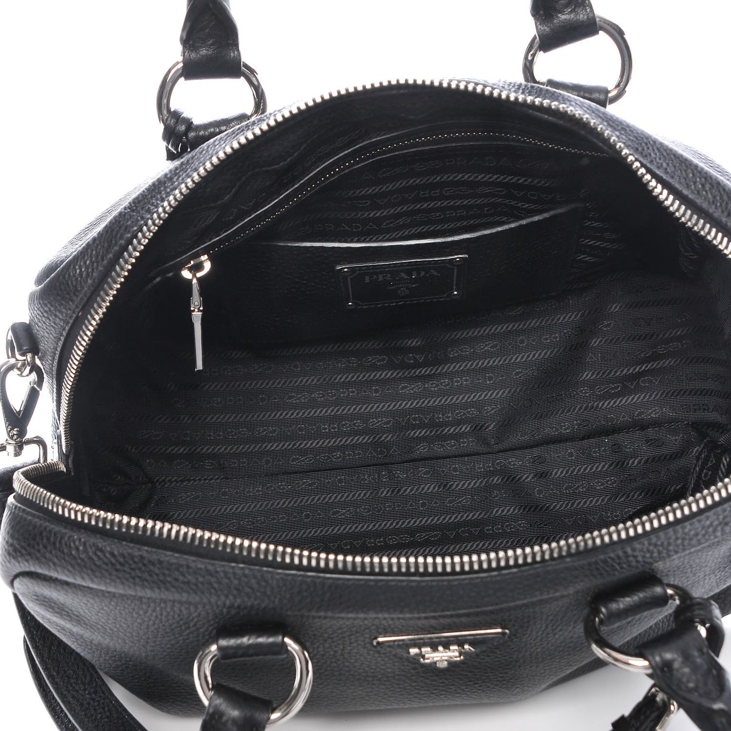 Vitello Daino Satchel Black