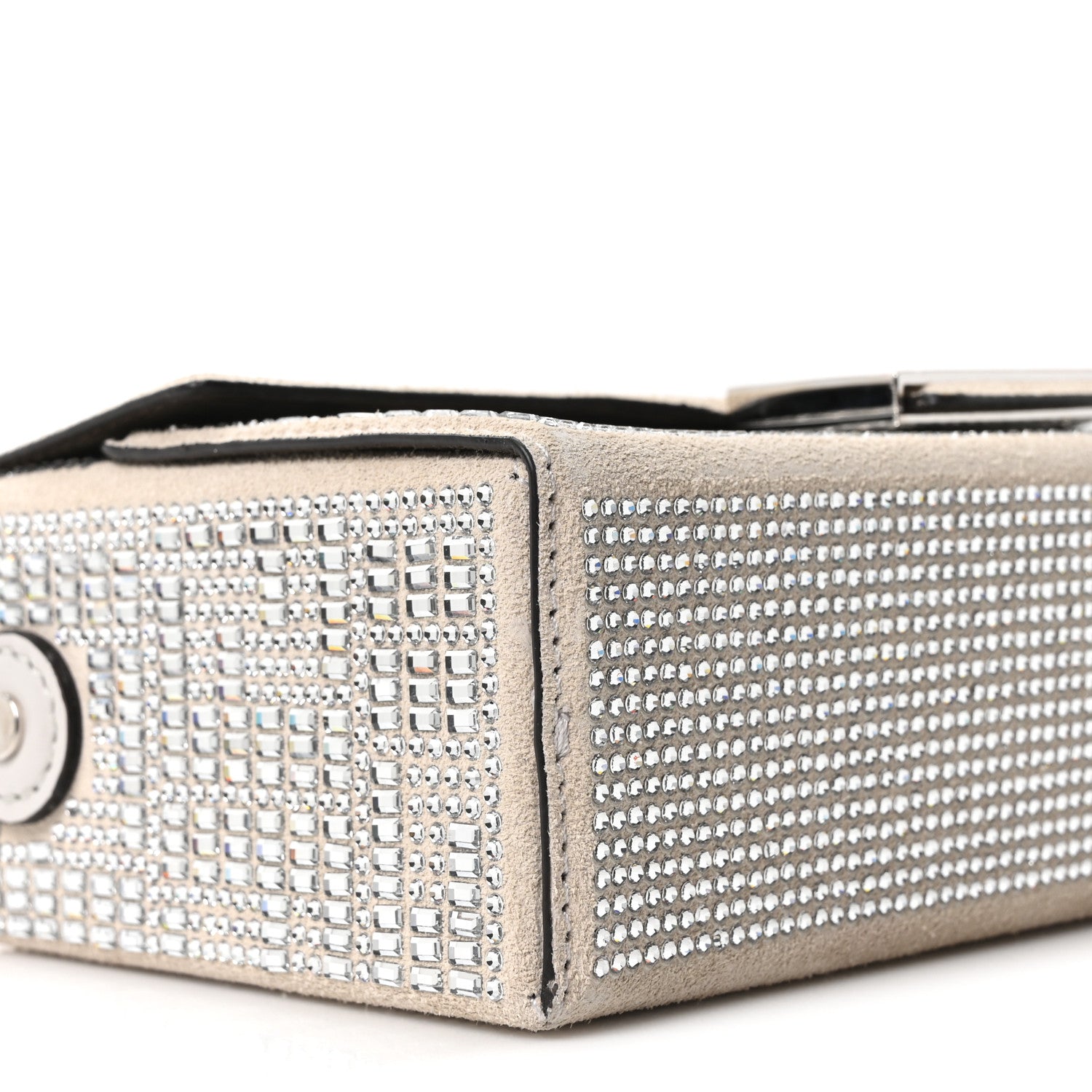 Fendi Strass FF 1974 Baguette Soft Trunk Ghiaia 9 of 10