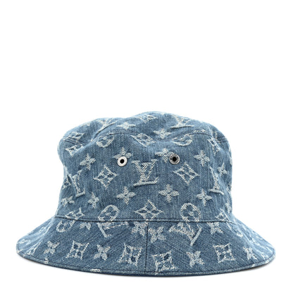 Louis Vuitton Monogram Denim Transformable Bob Bucket Hat Blue 7 of 15