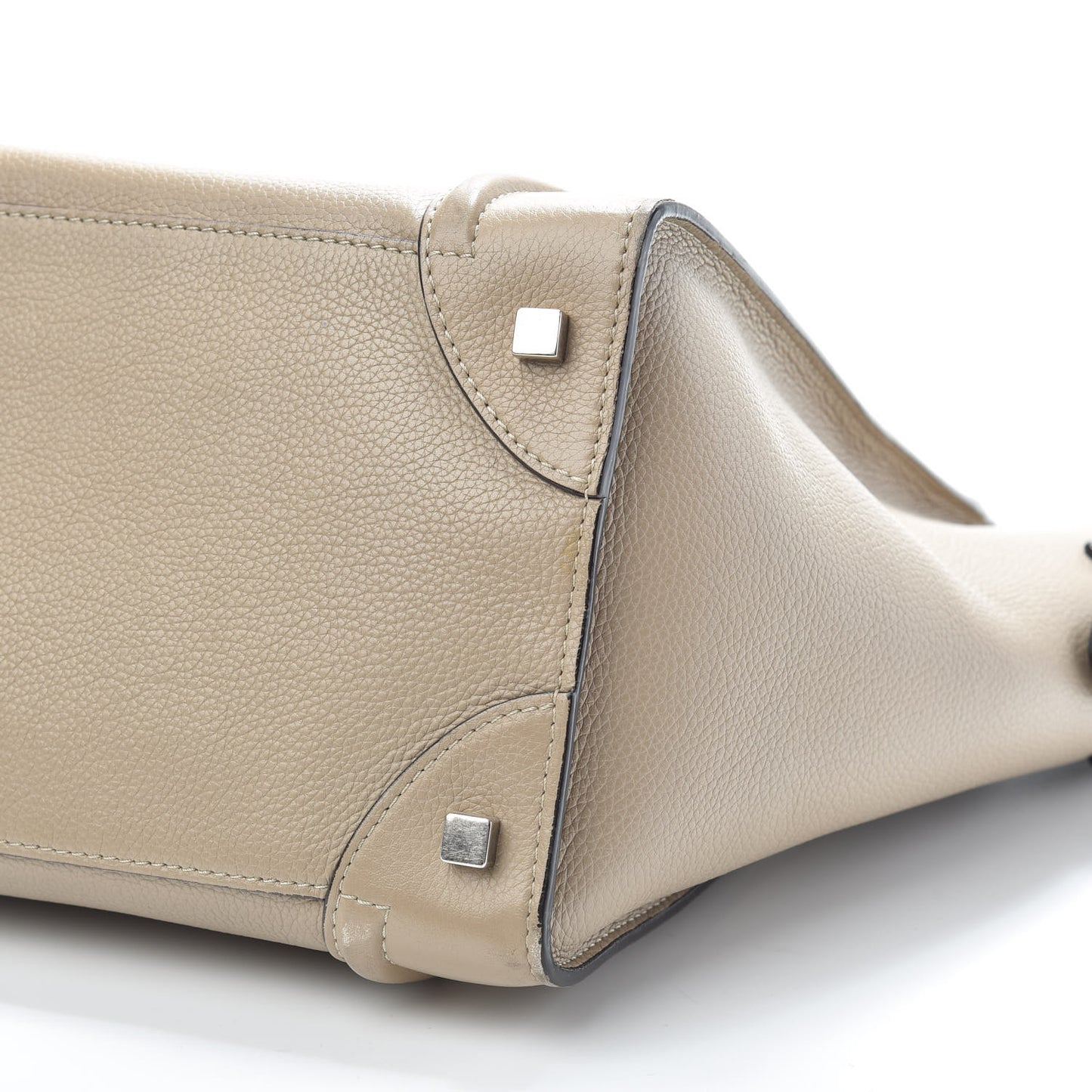 Drummed Calfskin Mini Luggage Dune