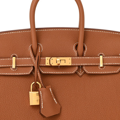 Hermes Togo Birkin 25 Gold 7 of 10