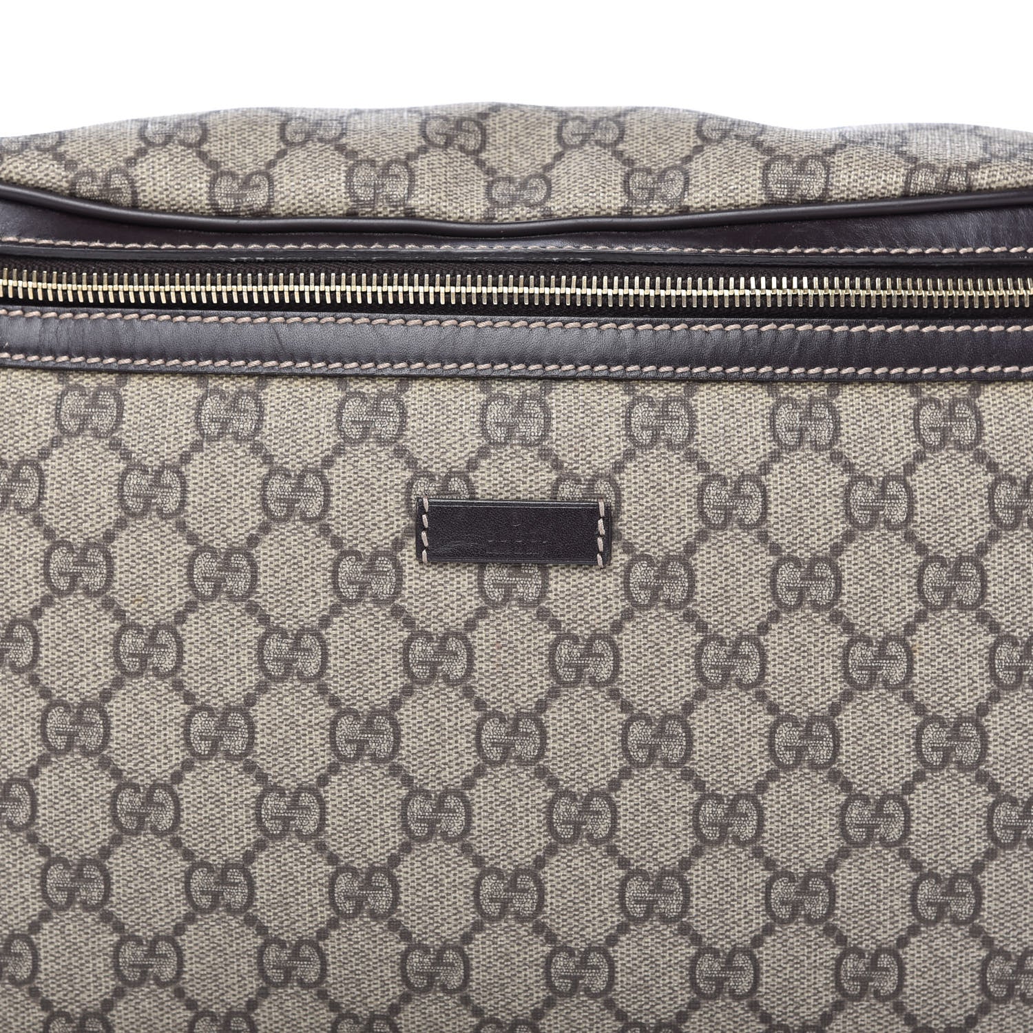 Gucci GG Supreme Monogram Belt Bag Dark Brown 10 of 10